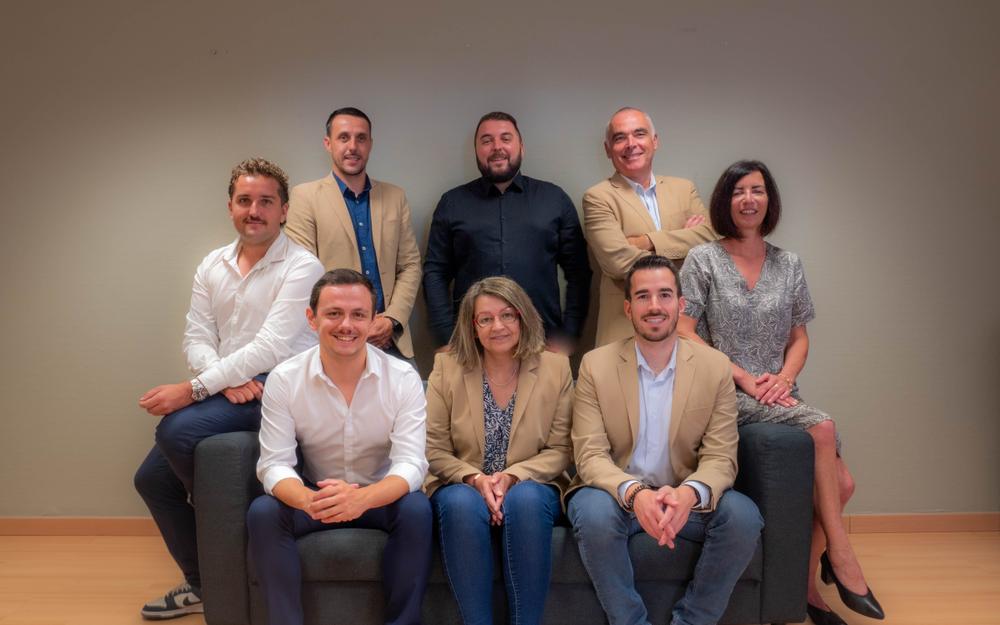 l'équipe de l'agence Bleu Marine